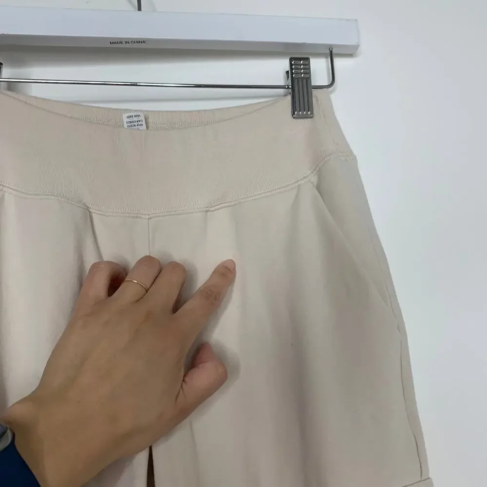 ALO Yoga High Rise Cargo Sweat Pant Cuffed Jogger 7/8 Size XS Womens